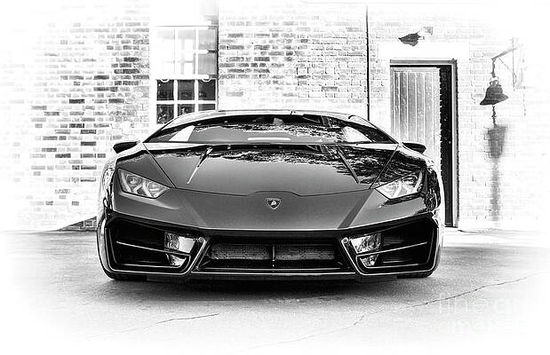 Wall Art - Photograph - Lamborghini Huracan Monochrome by Tim Gainey