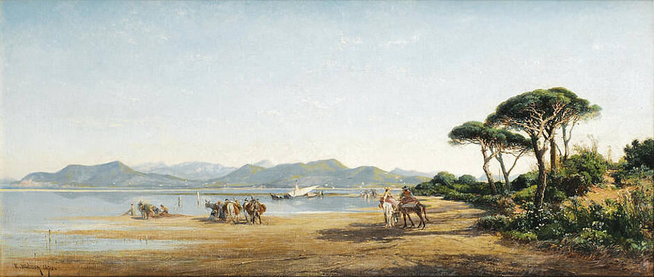 Landscape from the South of France Print by Vincent Courdouan