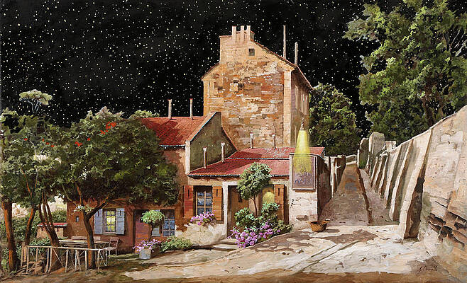 Wall Art - Painting - Lapin Agile all'una di notte by Guido Borelli