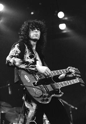 Wall Art - Photograph - Led Zeppelin Jimmy Page 1975 by Chris Walter
