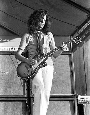 Wall Art - Photograph - Led Zeppelin Jimmy Page '69 by Chris Walter