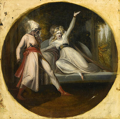 Leonore discovering the Dagger left by Alonzo Print by Henry Fuseli