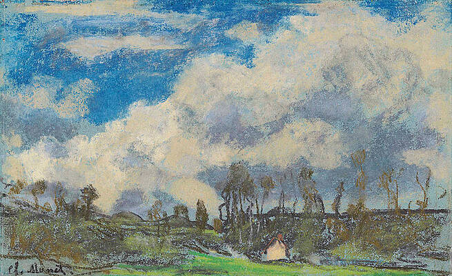 Les Nuages Print by Claude Monet
