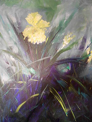 Light on Yellow Iris by Debra Zednik Light on Yellow Iris by Debra Zednik