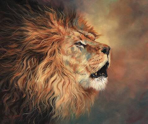 Roaring Lion Paintings Fine Art America
