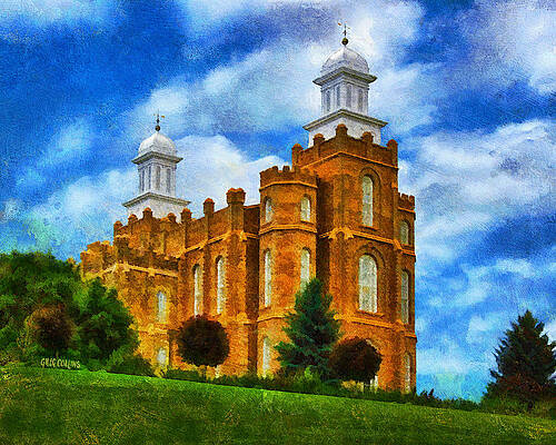 Logan Utah Temple Art Fine Art America