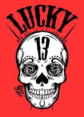 Wall Art - Digital Art - Lucky 13 by Neil Hyde