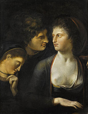 Lysander with Helena and Hermia, from a Midsummer Night's Dream Print by Henry Fuseli