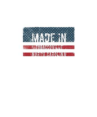 Wall Art - Digital Art - Made in Tobaccoville, North Carolina by Tinto Designs