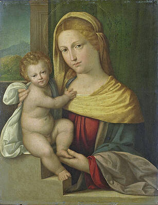 Madonna and Child Print by Benvenuto Tisi