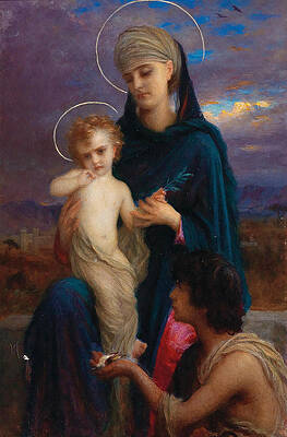 Madonna and Child Print by Ernest Hebert