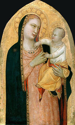 Madonna and Child Print by Maso di Banco