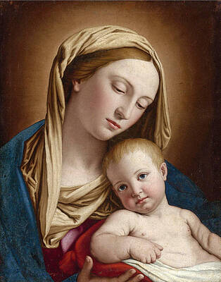 Madonna and Child Print by Sassoferrato