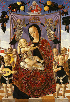 Madonna of Humility Print by Lazzaro Bastiani