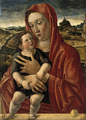 Madonna With Child Print by Giovanni Bellini