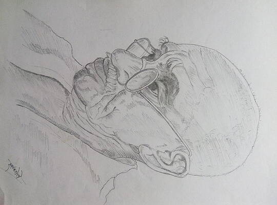 Wall Art - Drawing - Mahatma Gandhi Father of nation  by Shashank Morje