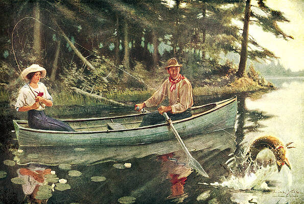 Woman Fishing Paintings for Sale - Fine Art America