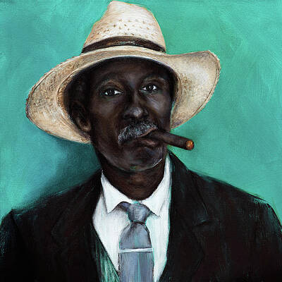 Man with Cigar by Nicole Daniah Sidonie Man with Cigar by Nicole Daniah Sidonie