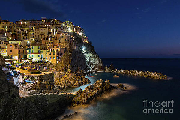 Manarola at Night by Jennifer Ludlum Manarola at Night by Jennifer Ludlum