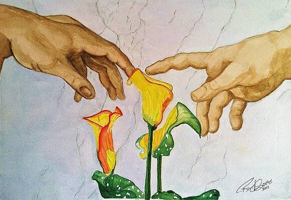 Man, God...and Calla Lilies by Rand Swift Man, God...and Calla Lilies by Rand Swift