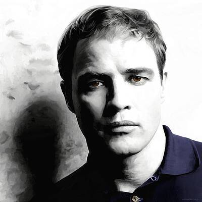 Marlon Brando Portrait #1 by Gabriel T Toro Marlon Brando Portrait #1 by Gabriel T Toro