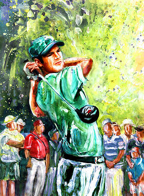 Wall Art - Painting - Martin Kaymer by Miki De Goodaboom