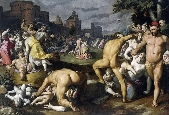 Massacre of the Innocents Print by Cornelis Cornelisz van Haarlem