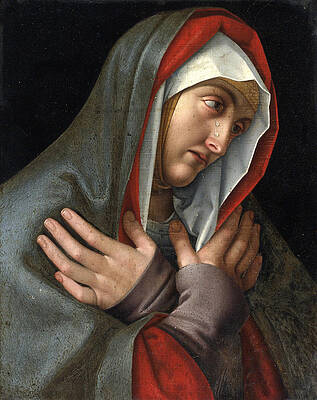 Mater Dolorosa Print by Attributed to Andrea Solario