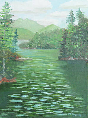 McKenzie and Haystack Mountains from Lower Saranac Lake by Robert P Hedden McKenzie and Haystack Mountains from Lower Saranac Lake by Robert P Hedden