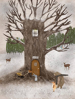 Wall Art - Painting - Merry Berry Wood by Bri Buckley