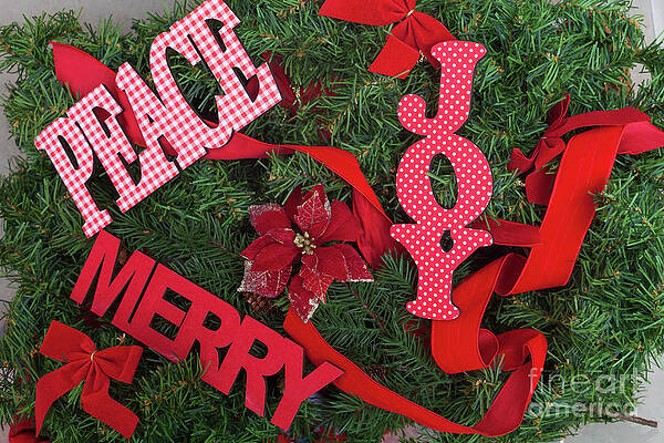 Wall Art - Photograph - Merry Christmas Decorations by Diane Macdonald