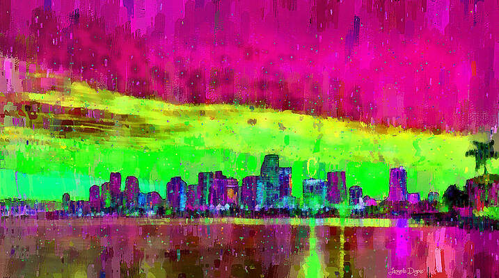 Palm Tree Abstract Paintings Page 5 Of 19 Fine Art America