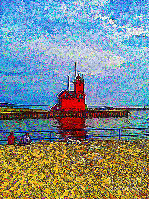Michigan Lighthouse by Jim Schlottman