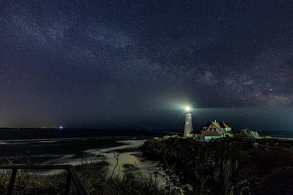 Milky Way at Portland Head Light by Darryl Hendricks Milky Way at Portland Head Light by Darryl Hendricks