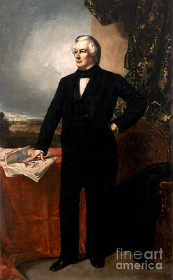 Wall Art - Painting - Millard Fillmore by Celestial Images