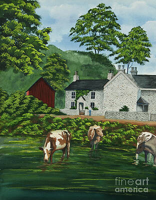 Wall Art - Painting - Milldale In Staffordshire by Charlotte Blanchard