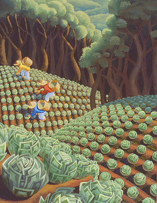 Wall Art - Painting - Money Fields by Chris Miles