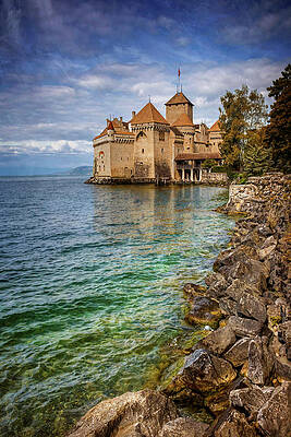 Wall Art - Photograph - Montreux Switzerland Chateau de Chillon  by Carol Japp