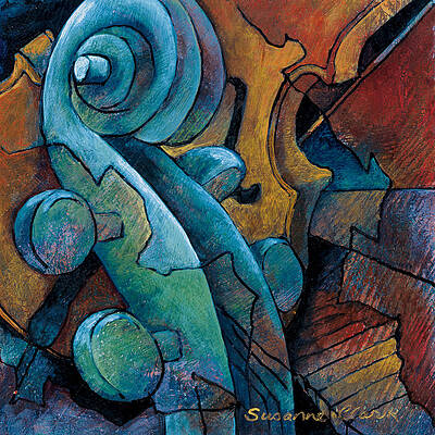 Wall Art - Painting - Moody Blues by Susanne Clark