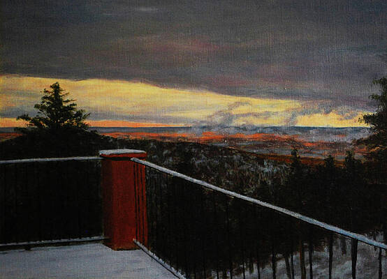 Morning Dusting Above Boulder by William Frew Morning Dusting Above Boulder by William Frew