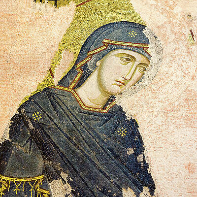 Mosaic of Virgin Mary by Stig Alenas