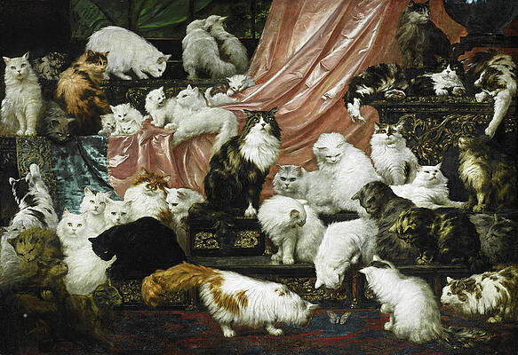 My Wife's Lovers Print by Carl Kahler