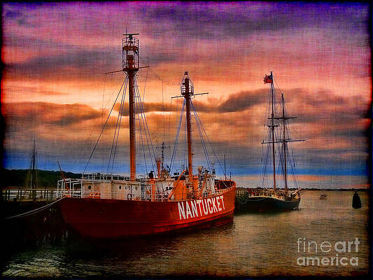 USA, New York, Cove Neck. Nantucket Lightship available as Framed Prints,  Photos, Wall Art and Photo Gifts