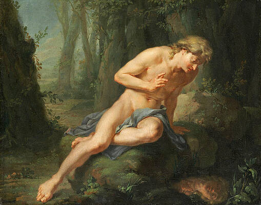 Narcissus Print by Johann Heinrich Tischbein the Elder