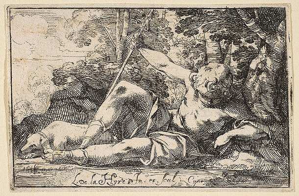 Narcissus Print by Laurent de La Hyre