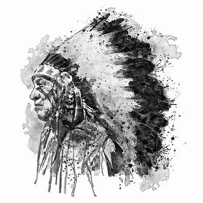 Indian Chief Paintings Fine Art America