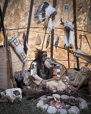 Native American Tepee 3 by Matthew Lit Native American Tepee 3 by Matthew Lit