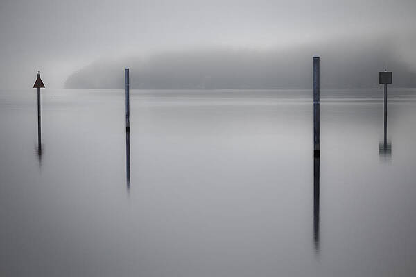 Wall Art - Photograph - Navigating In Fog by Tony Locke