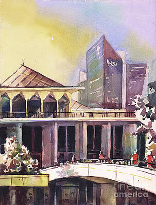 Downtown Raleigh Paintings Fine Art America