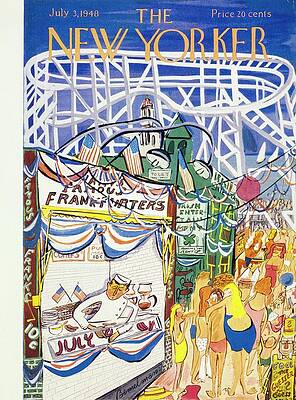 Wall Art - Drawing - New Yorker July 03 1948 by Ludwig Bemelmans